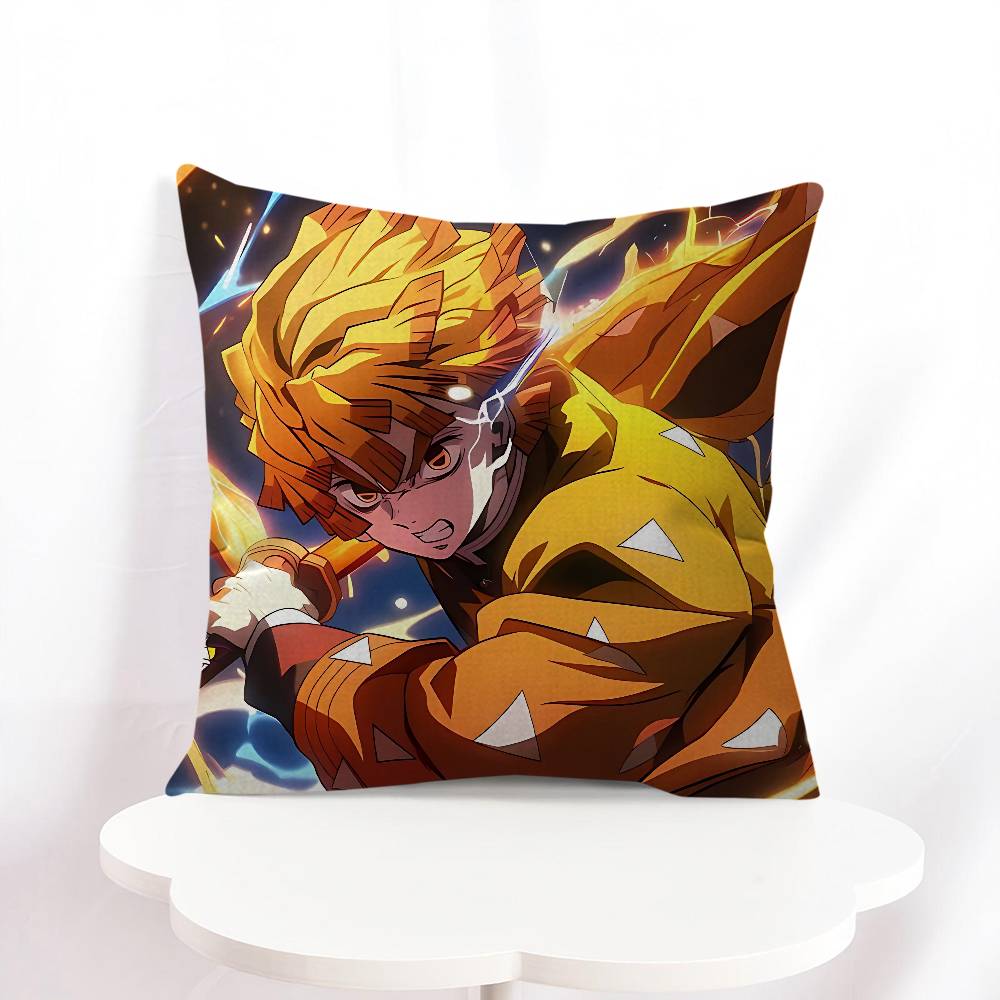 A-Agatsuma Zenitsu Personalized Pillow Cover Kids Bedroom Wild Party Decor Pillowcase Kid Birthday Shower Gift