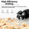 Hole Cutter 35mm Woodworking Hinge Hole Cutter With Limit Stop Triple-Blade For Drawer Cabinet 15° Angled-Blade Hole Punch