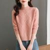 Sweater Women's Autumn/Winter Half High Collar Knitted Bottom Shirt Stylish Interior