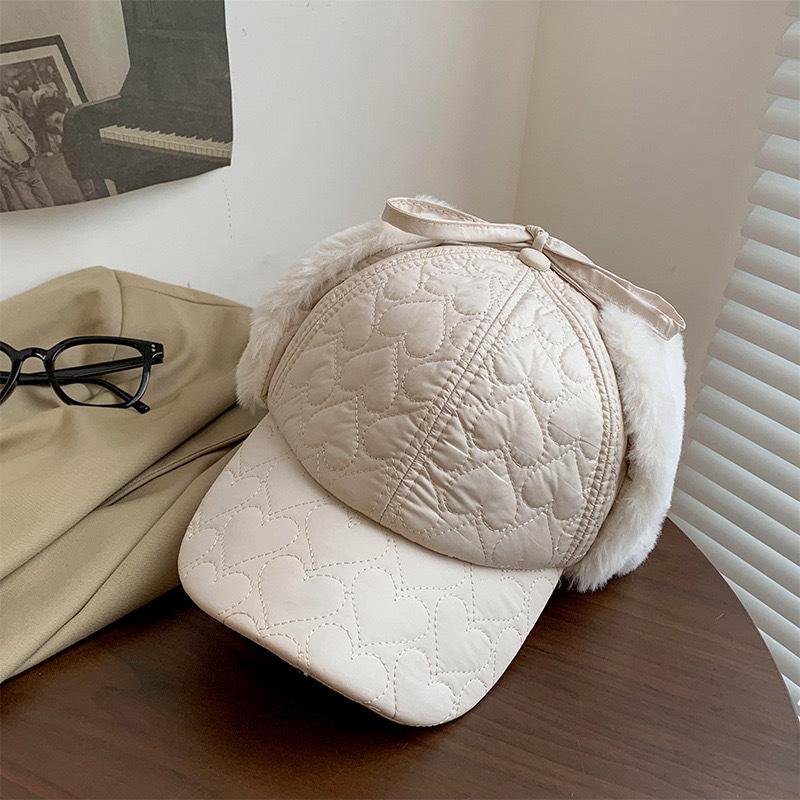 

Шапка Lei Feng женская зимняя северо-восточная шапка из меха кролика Love Ear Protection Cold Hat утолщенная ветрозащитная велосипедная теплая шапка M（56-58cm） белый