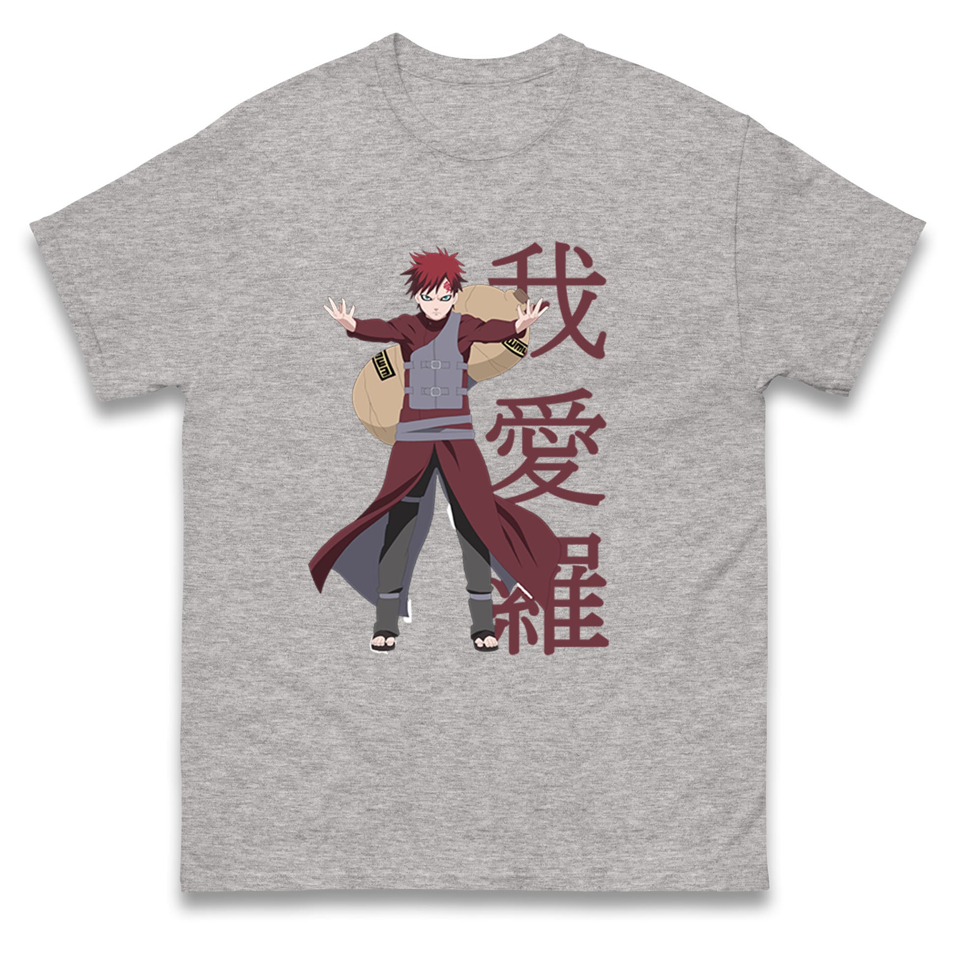 Naruto Shippuden Mens T Shirt Womens Tops Tees Gaara Naruto Top M