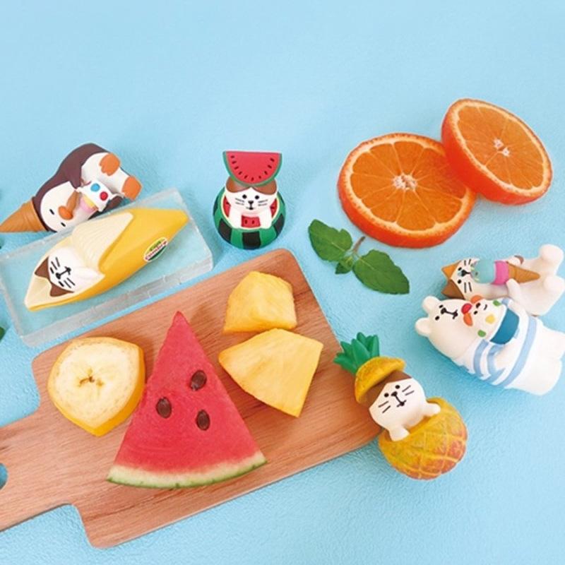 Cute handmade figurine  Snowman ice cream home desk resin small figurine craft item