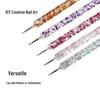 Bestselling Double-Ended Nail Art Pen Set: Dotting Pen & Rhinestone Brush with Dual-Use Needle and Bead Tip.