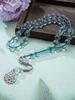 1 Stück 45er Tasbih Handgefertigtes Perlenarmband, 5 Farben optional, Mit arabischem Muster Anhänger, Muslimisches Gebet, Geschenk für Freunde