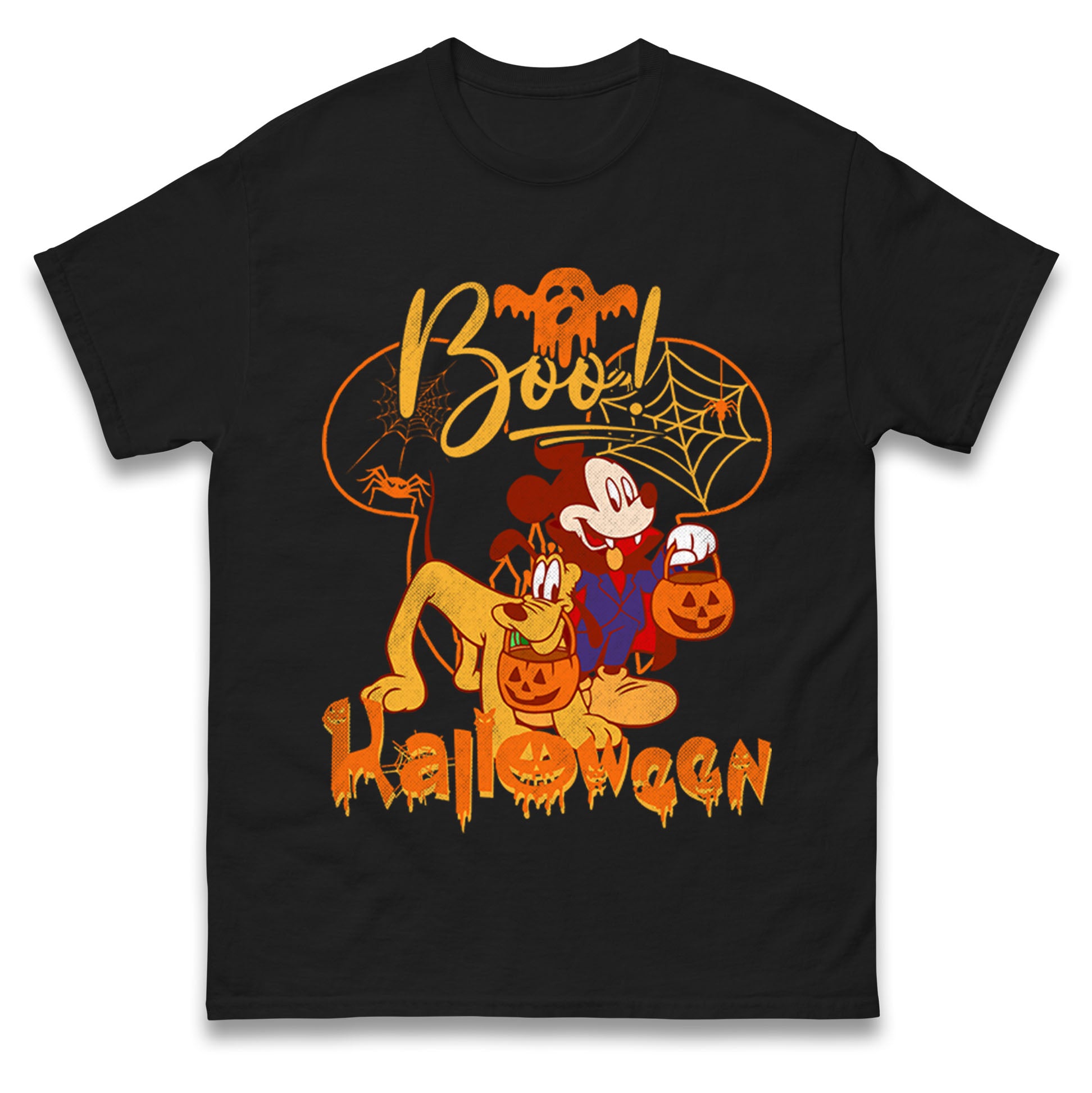 Mickey Mouse Halloween Mens T Shirt Womens Tops Teess 2XL