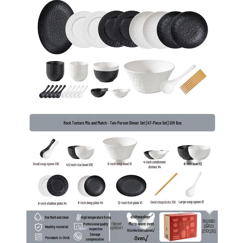 AQ Ceramic Underglaze Dinnerware Set