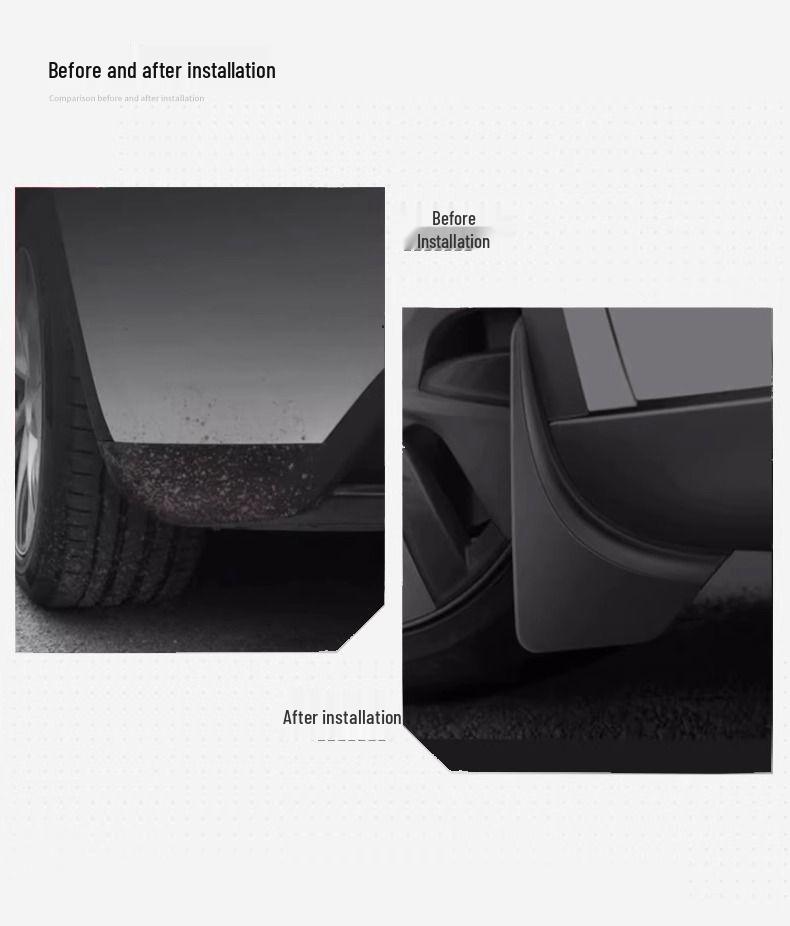 Unsichtbarer Kotflügel für Tesla Model Y/3 Facelift - Verstecktes Auto-Dekorationszubehör