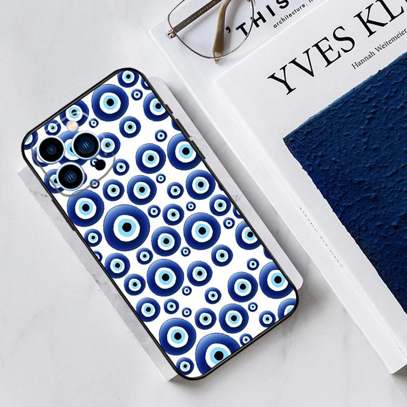 Evil Eyes Case For iPhone 17 Air 15 14 13 12 11 16 Pro Max Mini 15 16 Plus 16e Funda Silicone Cover