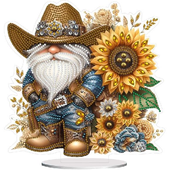 ARTopet DIY Diamond Desktop Ornament Special Shaped Crystal Diamond Art Painting Tabletop Ornaments Single Sided Diamond Ornament for Adult Beginner