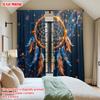 Set Of 2 Bohemian Flat Printing Curtains Dreamcatcher Native American Feathers Digital Printed Polyester Drapes Festive Curtain Made