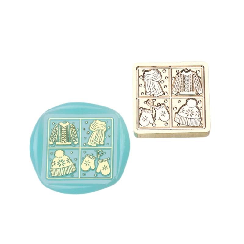 Butterfly Wax Seal Stamp Brass Head Winter Themed Sealing Waxed Stamp for Invitation Card Scrapbooking Decorations