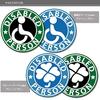[Magnet] Wheelchair Mark Magnet Sticker/Disabled Mark Welfare Vehicle Wheelchair Wheelchair