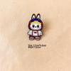Cute Nordic Elf Labubu Brooch - Cartoon Metal Badge for Clothes & Bags