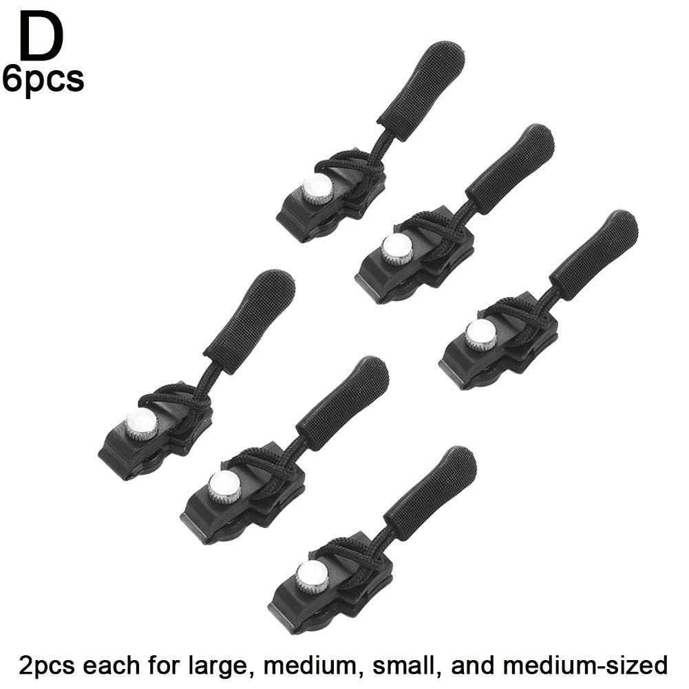 Universal Zipper Repair Kit Quick Instant Detachable Zipper Head Replacement Zipper Slider Pull for Jacket Bags Coat Free Sewing