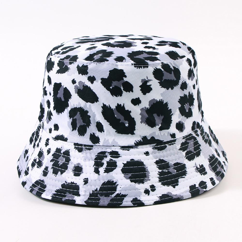 Leopard Print Fisherman Hat Fashionable Versatile Basin Hat Spring Autumn Sun Hat Adjustable Size