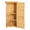 Outdoor Wooden Storage Shed Waterproof Garden Tool Shed 31.5x63.8 Inch