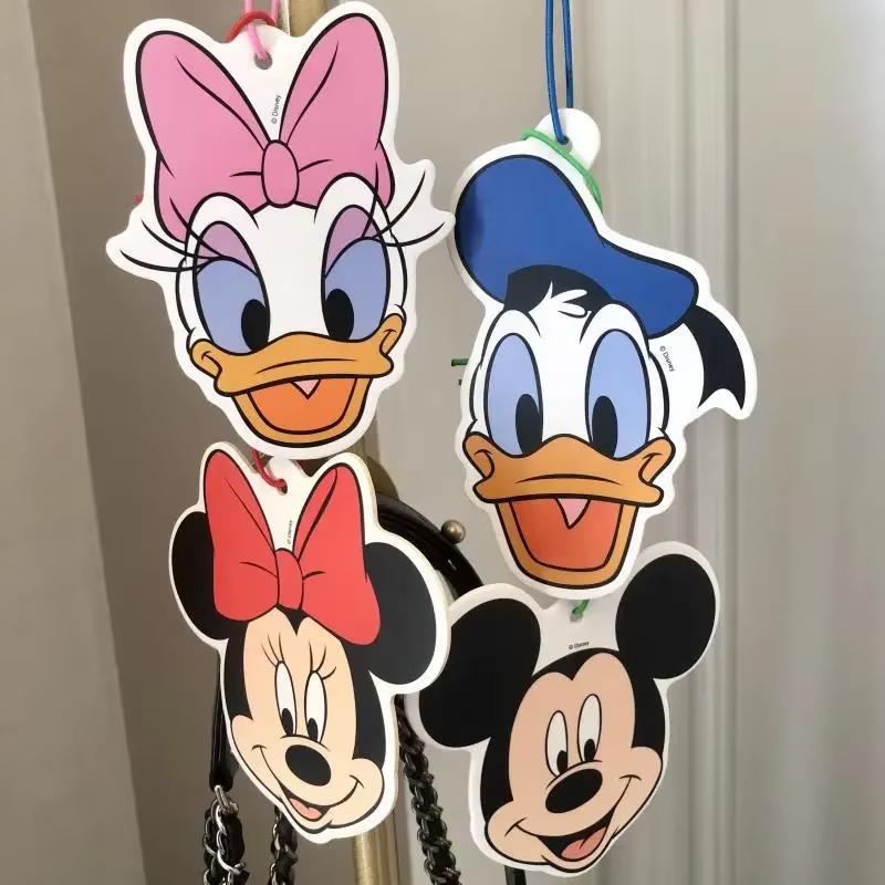 MINISO Anime Mickey Mouse Aromatherapy Tablets Minnie Car Aromatherapy Water Remove Odor Purify Air Cartoon Pendant Kids Toy