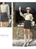 Korean Style Woolen Sparkling Skirt for Women — Autumn/Winter Petite Short Skirt