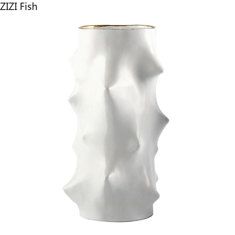 Creative Spike Decorative Vase Plant Pots Table Decoration Flower Arrangement Abstract Crafts Floral Vases Room Aesthetic Decor