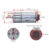 DC 12V Encoder Gear Motor 130 RPM Wheel Kit Motor Universal Magnetic Geared Motor  For Smart Car