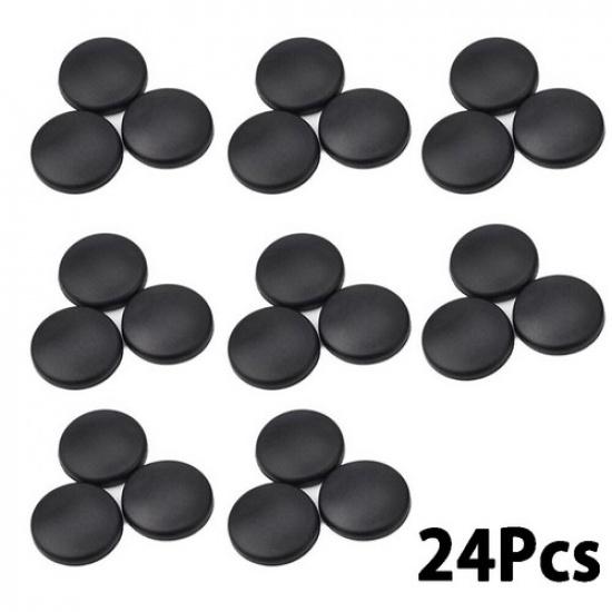 36× Car Interior Door Lock Screw Protector Cover Cap Trim Anti-Rust Accessories