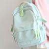 Zaino Portatile Colore Fresco Solido Grande Capacità Nylon Zaino Scolastico per Studenti Stile Coreano Borsa portaoggetti Borsa a Spalla Adolescente
