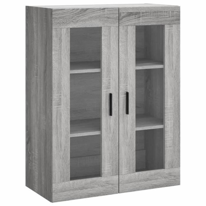 VidaXL Armoire murale sonoma gris 69,5x34x90 cm 828498