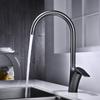 TLXT Swivel Spout Kitchen Faucet, Hot & Cold