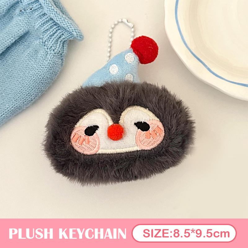 Penguin Plush Toy Keychain Fluffy Soft Stuffed 1Pc for Girls Bag Pendant Backpack Car Keychain Holder
