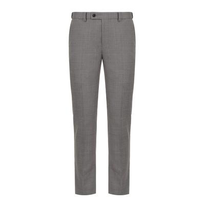 BASSOHOMME Wool Blended Slim Fit Jaspe Check Pants (Wsy1Pt21A)