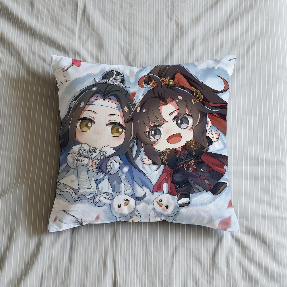 Cushion Cover Soft Anime Mo Case Shi Sofa Dao Living Room Zu Cute Home Comfortable Office Decor Protective Pillow