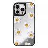 Cream Daisy Smiley Mirror 16Pro for IPhone14ProMax for Apple 13Pro Niche 12