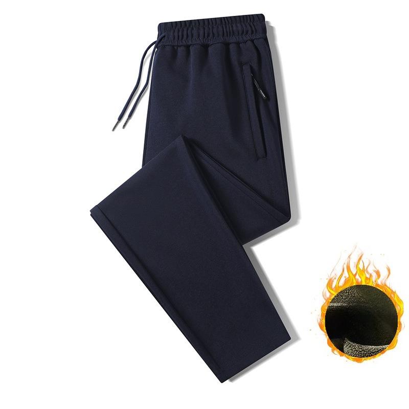 Men's Plus Size Sweatpants Spring/Autumn Trousers Versatile Casual Trousers for Men Warm Men's Long Trousers
