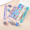 12pcs Mermaid Slap Bracelets Girls Little Mermaid Birthday Party Favors Gift for Guest Kids Classroom Prize Goodie Bag Filler