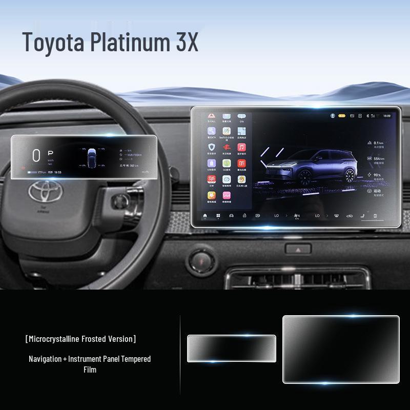 Toyota Prius 3X Center Console Screen Protector - Tempered Glass Film