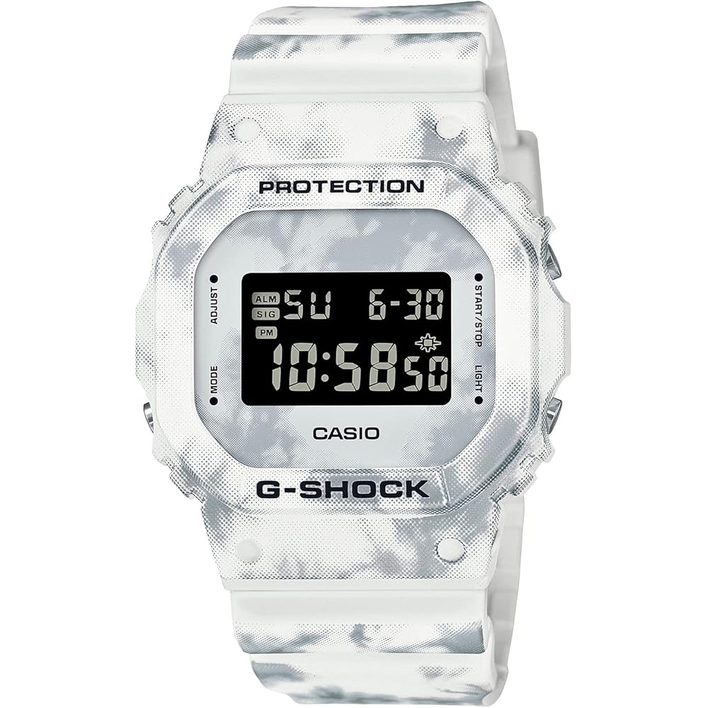 Casio G-Shock Grunge Snow Camouflage DW-5600GC-7JF Men s Watch White