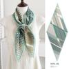 Spring new retro 111 mulberry silk silk scarf fashion temperament silk double crepe lace rhombus scarf accessories