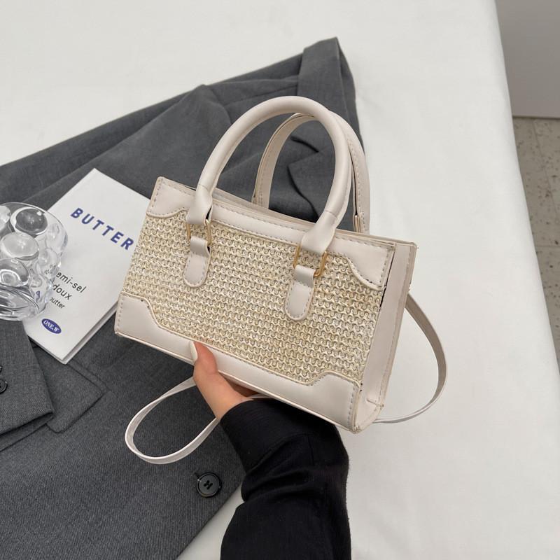 Elegant Urban Chic Cotton Linen Tote Bag 2023 Summer Fashionable Handbag