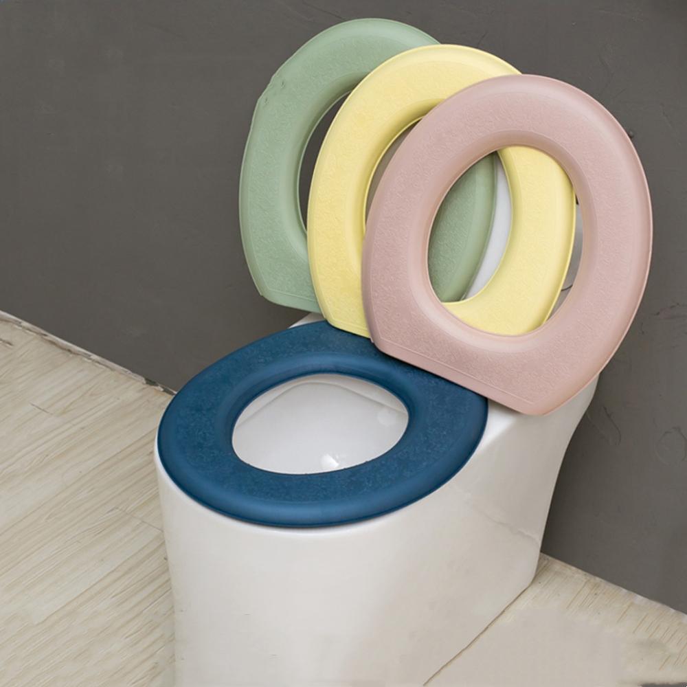 Waterdichte Zachte Toiletbrilhoes Badkamer Wasbare Closetzitting Mat Kussen O-vorm Toiletbril Bidet Toiletdeksel Accessoires