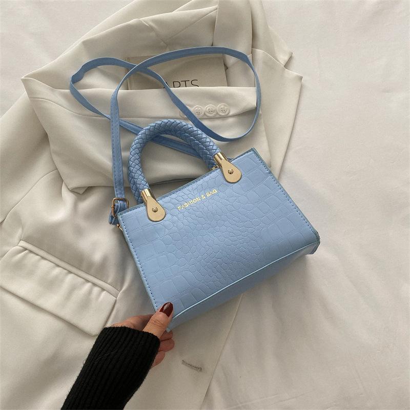 Bag Women's Bag Fashion Trend Casual Portable Small Square Bag Retro One Shoulder Crossbody Women's Small Square Bag