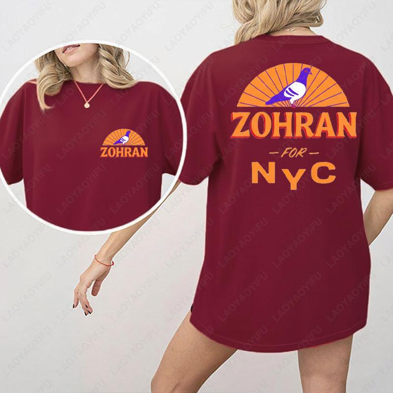 Zohran Mamdani for New York City Cotton Shirt NYCs Mayor 2025 Graphic T Shirts Political Campaign Unisex Tees High Quality Tops