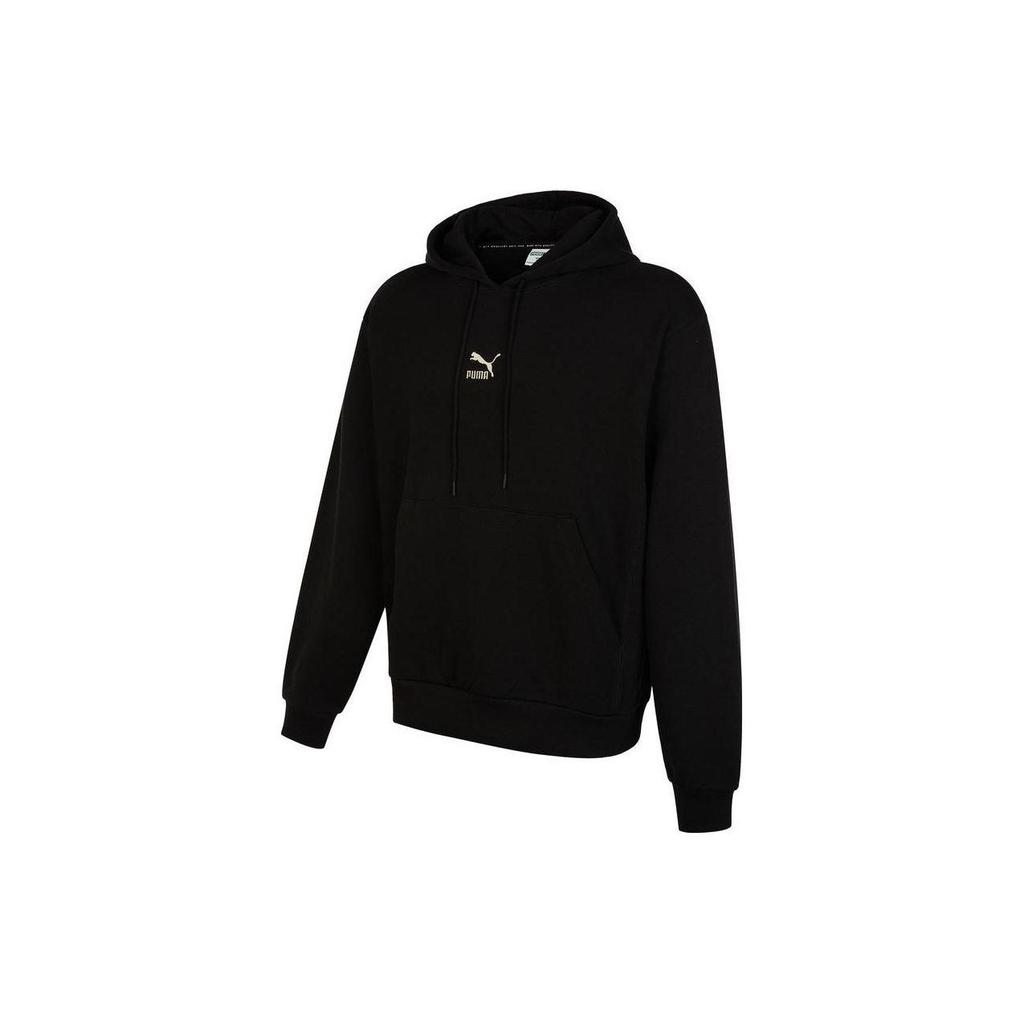 Puma Hanorac cu Logo Monocrom cu Șnur Hanorace Unisex Negru 539755-01