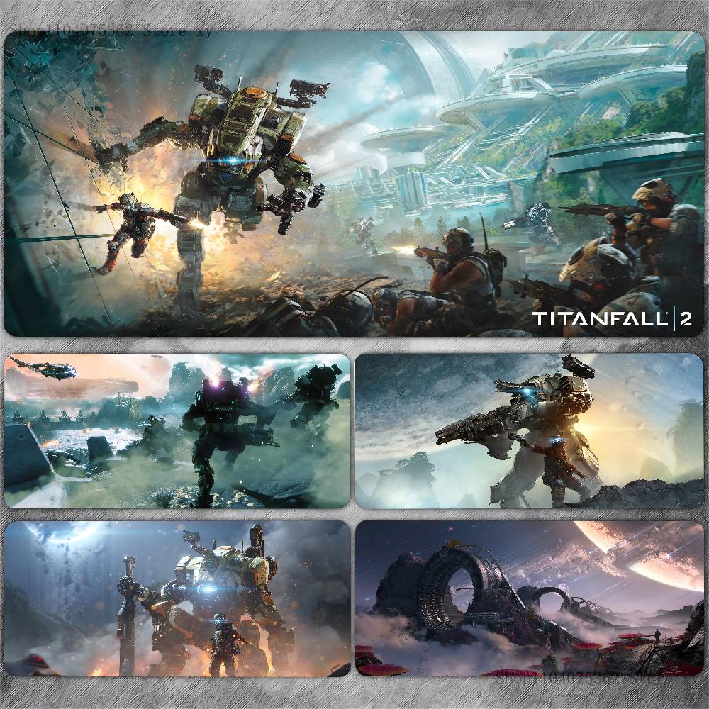 Game Titanfall 2 Mousepad Large Keyboard Desk Mat Gaming Mouse Pad LockEdge Non-slip Mat