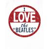 The Beatles Unisex Adult I Love The Beatles Back Print T-Shirt