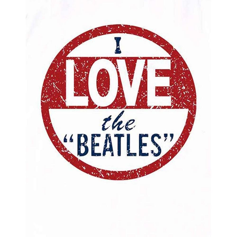 The Beatles Unisex Adult I Love The Beatles Back Print T-Shirt