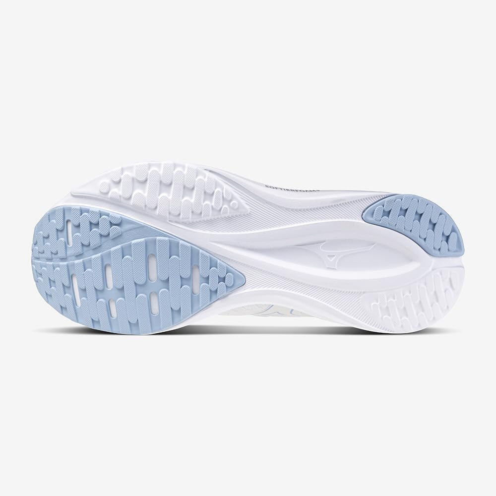 Mizuno Esperanza 2 Running White x Light 4E Shoes, Jogging, Training, Sports, Indoor, Commuting, School, Exercise, Blue, 22.5 cm,