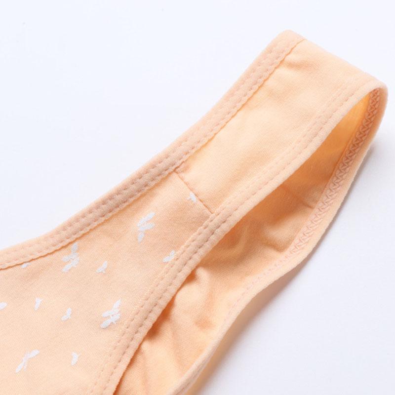 Printed Underwire Cotton Underwear Without Steel Ring Front Opening Buckle Lightweight Breathable Mom's Wide Shoulder Strap Vest Simple Casual