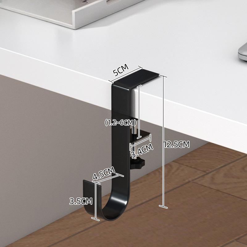 

Подвесная многофункциональная сумка для бокового стола с крючком, держатели для артефактов, студенческая портативная сумка, съемный мобильный стол чёрный