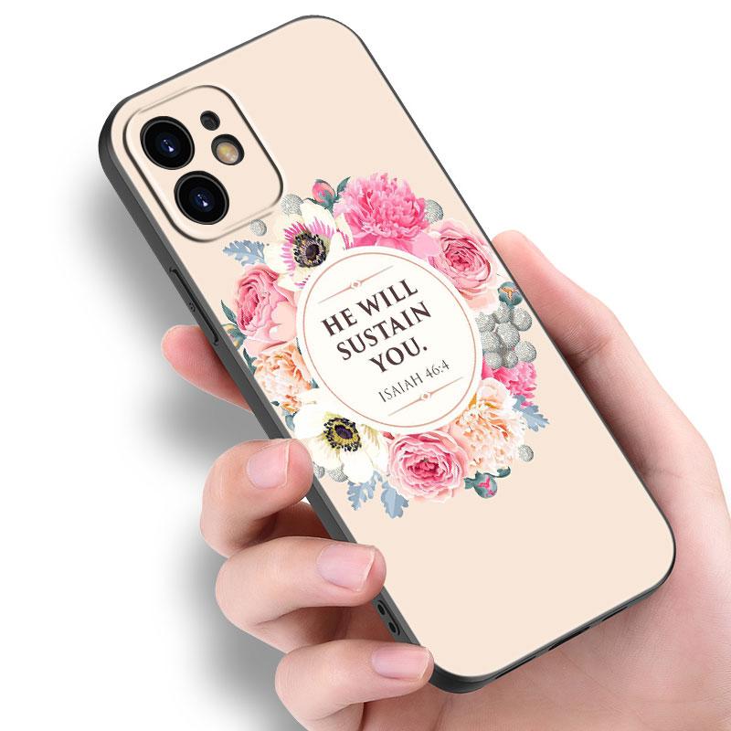 Bible Jesus Christ Christian Case For Apple iPhone 14 13 12 Mini 11 Pro Max 7 8 XR X XS 7 8 Plus SE 2020 2022 Black Cover
