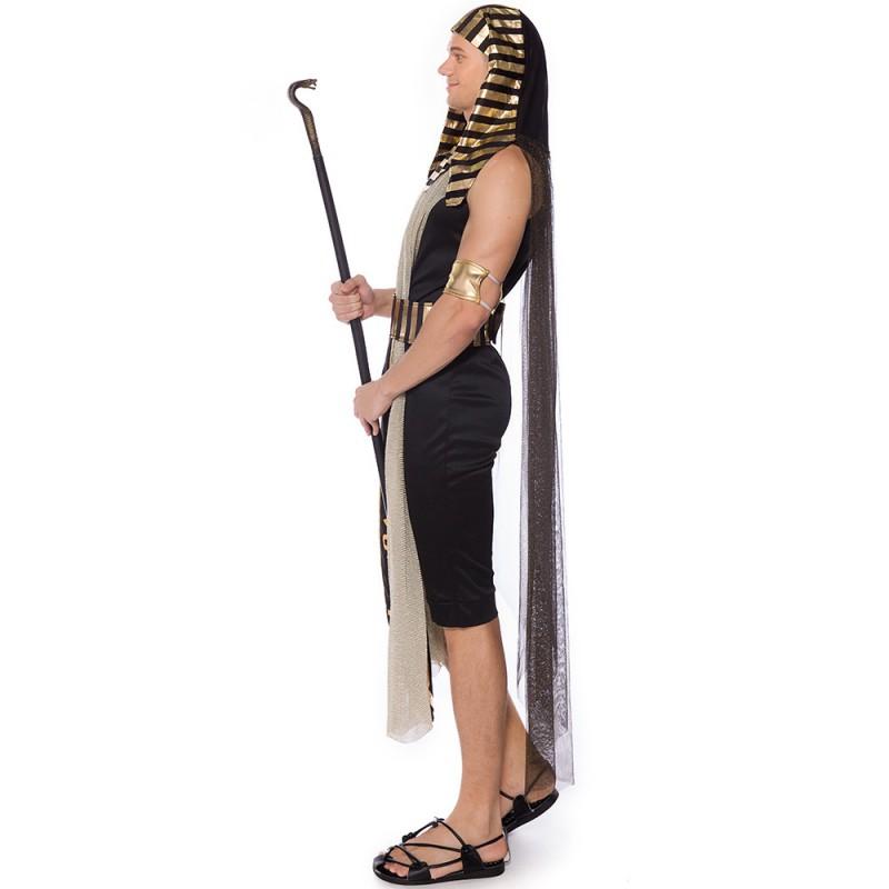 Cosplay d'Halloween Pharaon Égyptien Prince Reine Couple Costumes de Scène Jeu de Rôle